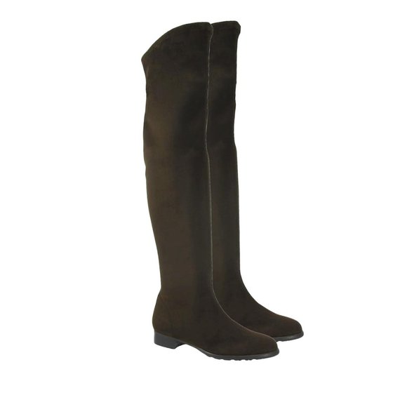 ⭐️HOST PICK⭐️ RON WHITE Rapisardi Over-the-Knee Stretch Boot Brown Eco Leather - Picture 8 of 8